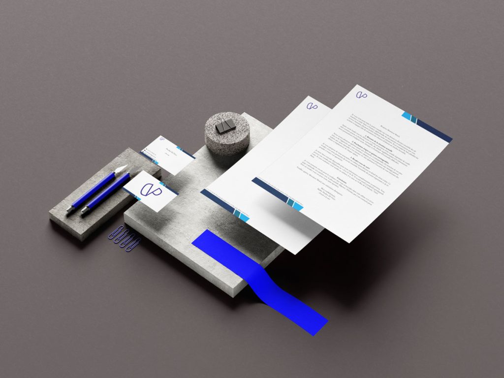 mise en situation identité visuelle d'un client fictif